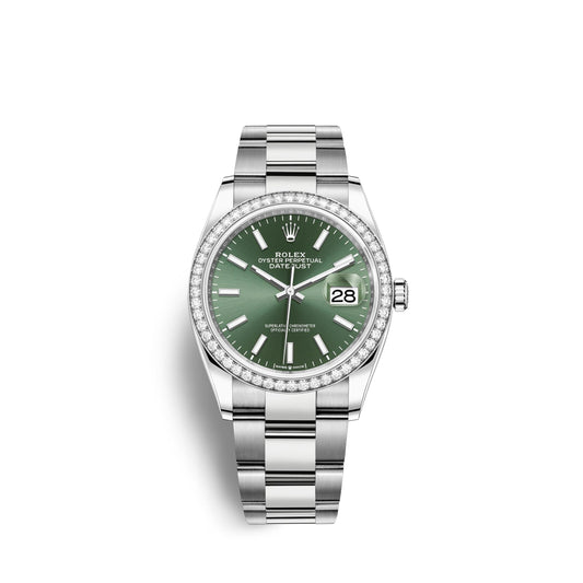 Datejust 36mm, Oystersteel and 18k White Gold, Ref# 126284rbr-0044