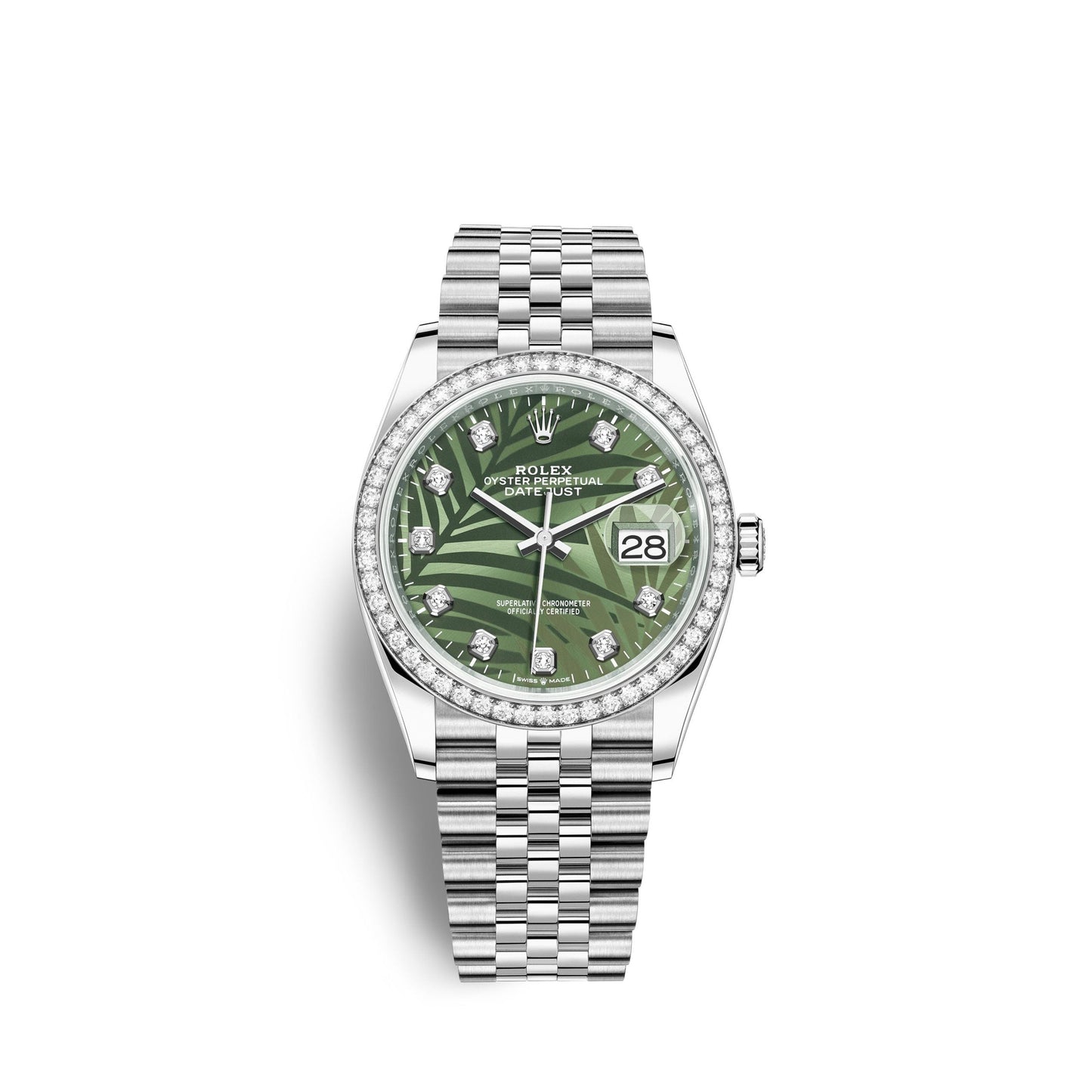 Datejust 36mm, Oystersteel and 18k White Gold, Ref# 126284rbr-0047