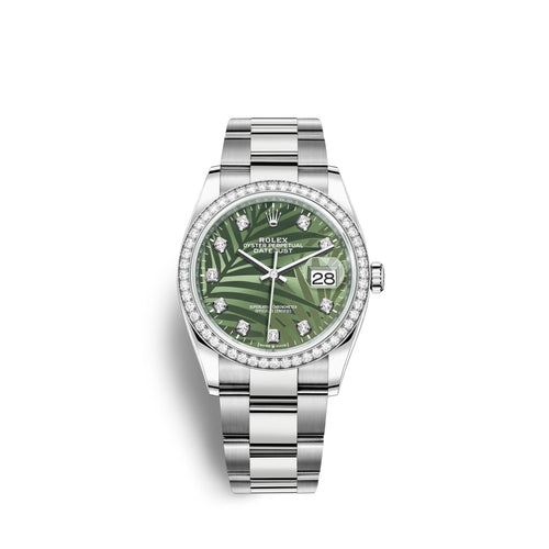 Datejust 36mm, Oystersteel and 18k White Gold, Ref# 126284rbr-0048