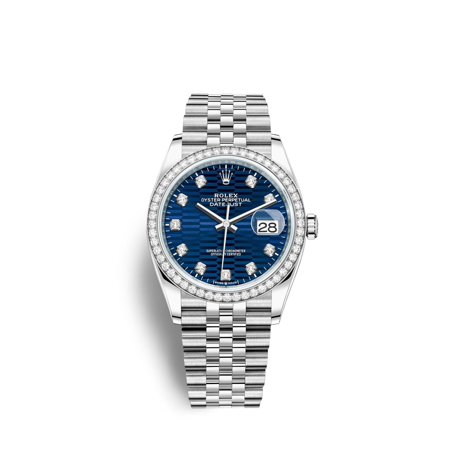 Datejust 36mm, Oystersteel and 18k White Gold, Ref# 126284rbr-0049