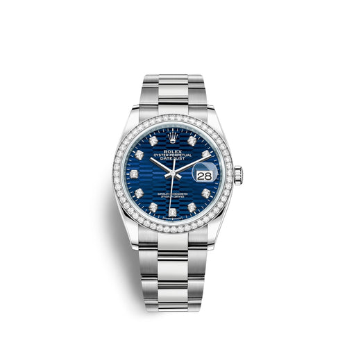 Datejust 36mm, Oystersteel and 18k White Gold, Ref# 126284rbr-0050