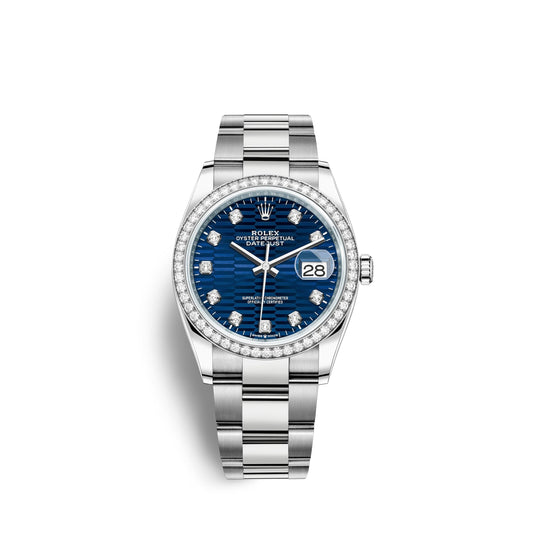Datejust 36mm, Oystersteel and 18k White Gold, Ref# 126284rbr-0050