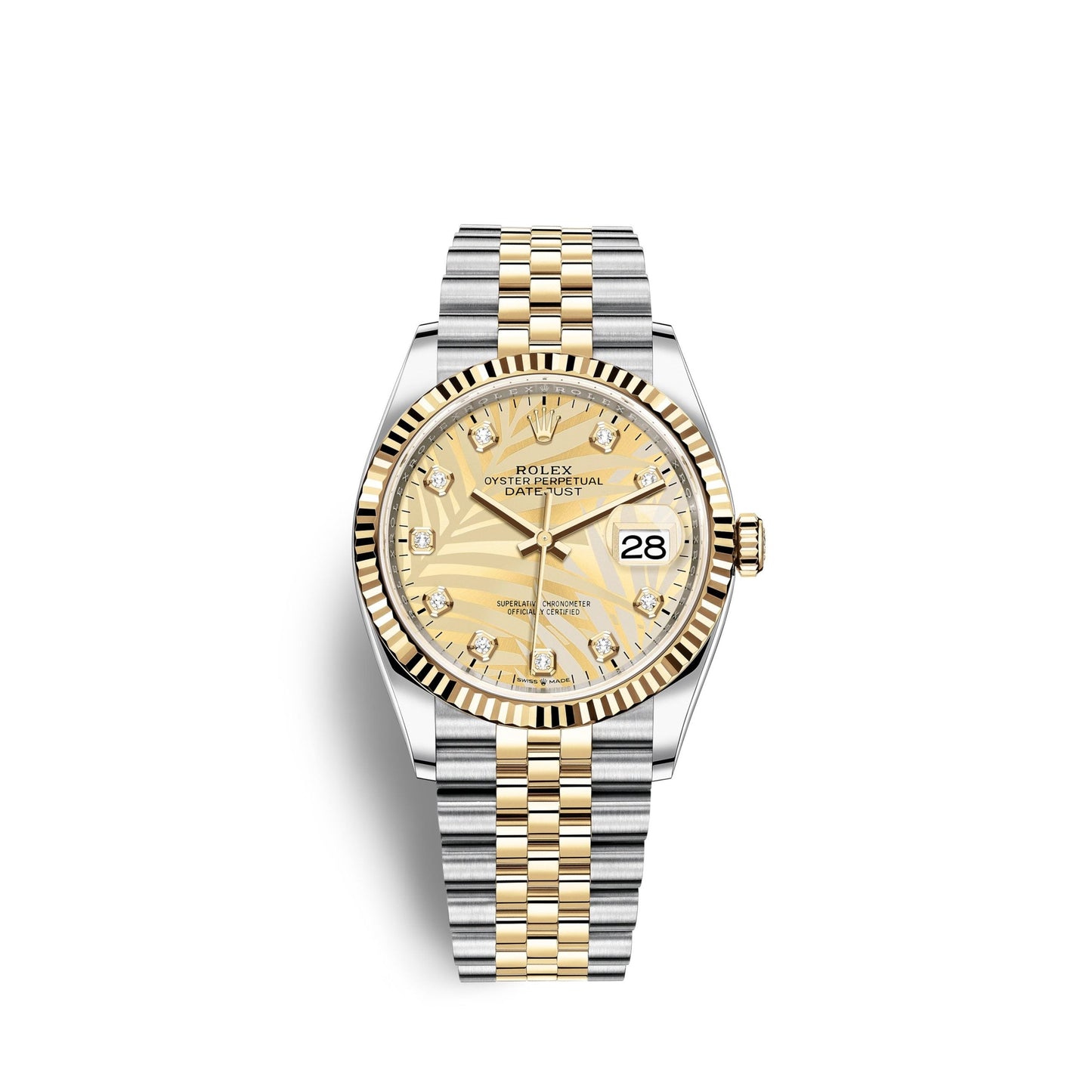 Datejust 36mm, Oystersteel and 18k Yellow Gold, Ref# 126233-0043