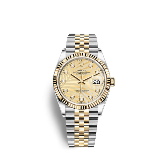 Datejust 36mm, Oystersteel and 18k Yellow Gold, Ref# 126233-0043