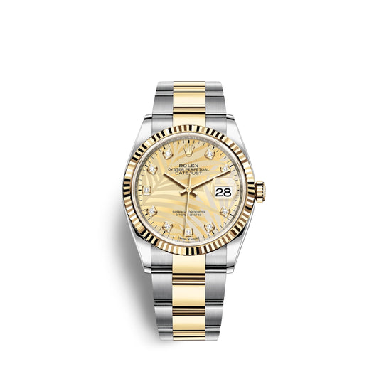 Datejust 36mm, Oystersteel and 18k Yellow Gold, Ref# 126233-0044