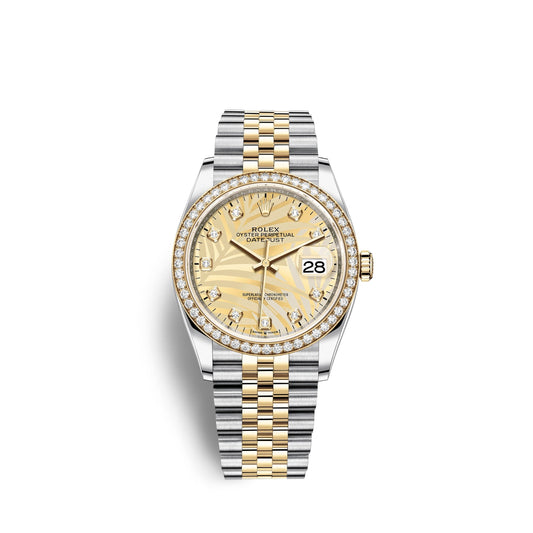 Datejust 36mm, Oystersteel and 18k Yellow Gold, Ref# 126283rbr-0029