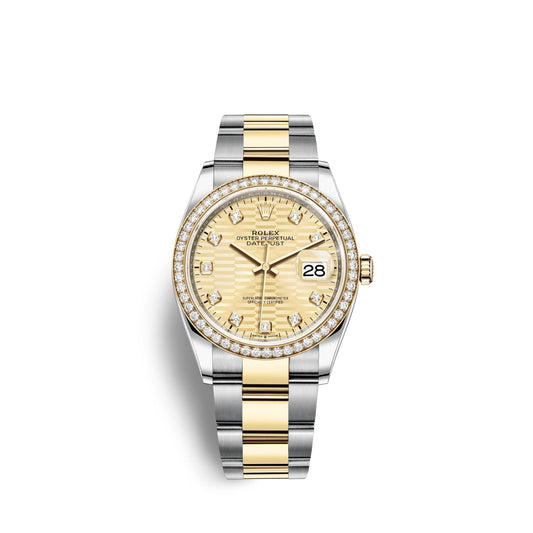 Datejust 36mm, Oystersteel and 18k Yellow Gold, Ref# 126283rbr-0032