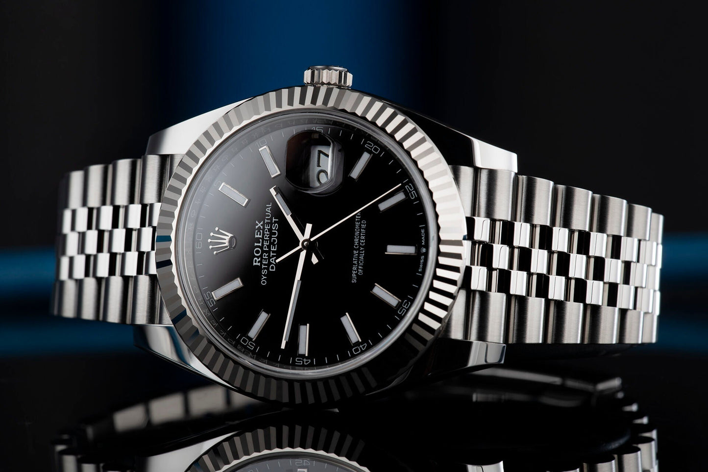 DATEJUST 41 Oyster, 41 mm, Oystersteel and white gold, M126334-0018