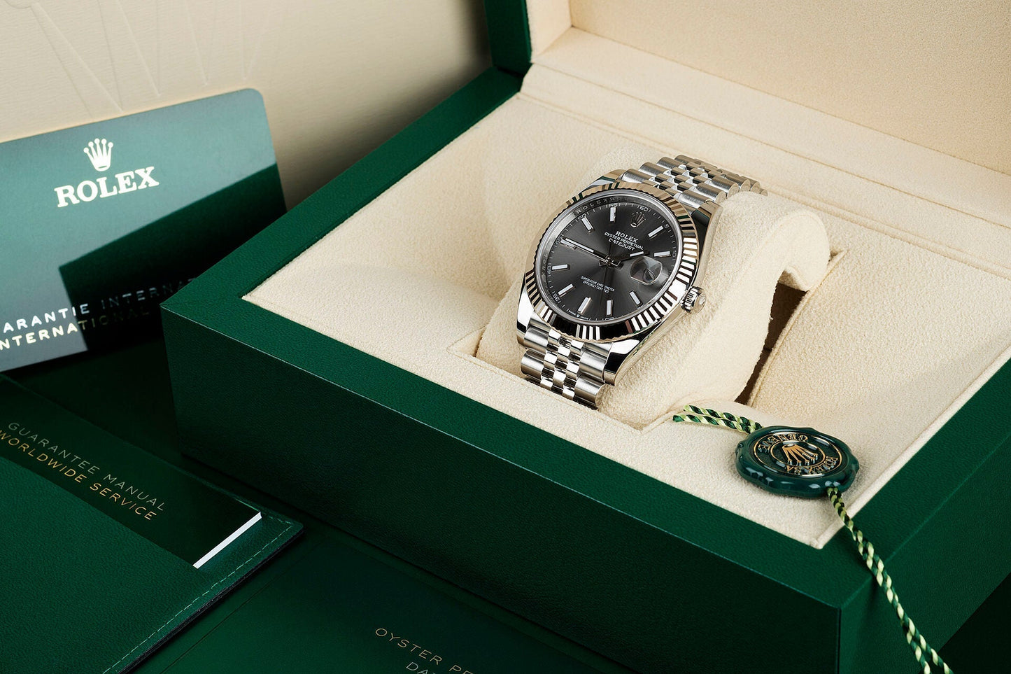 DATEJUST 41 Oyster, 41 mm, Oystersteel and white gold, M126334-0018