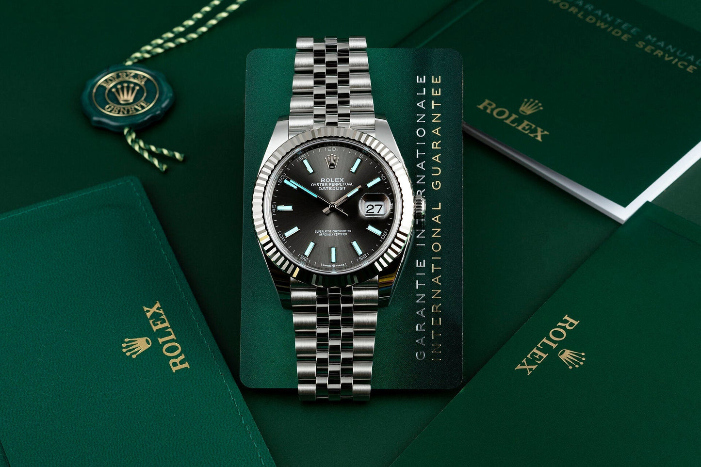 DATEJUST 41 Oyster, 41 mm, Oystersteel and white gold, M126334-0018