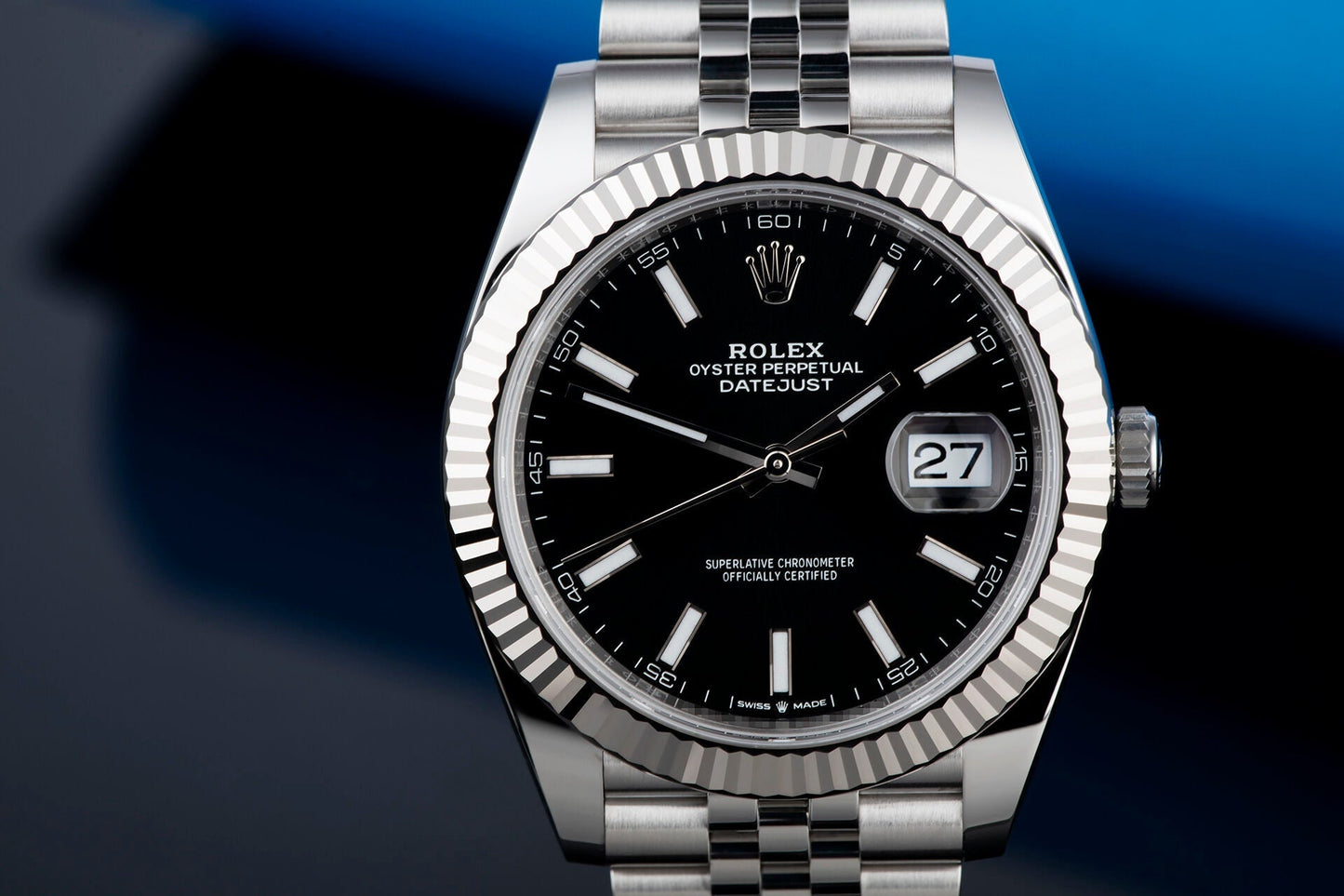 DATEJUST 41 Oyster, 41 mm, Oystersteel and white gold, M126334-0018