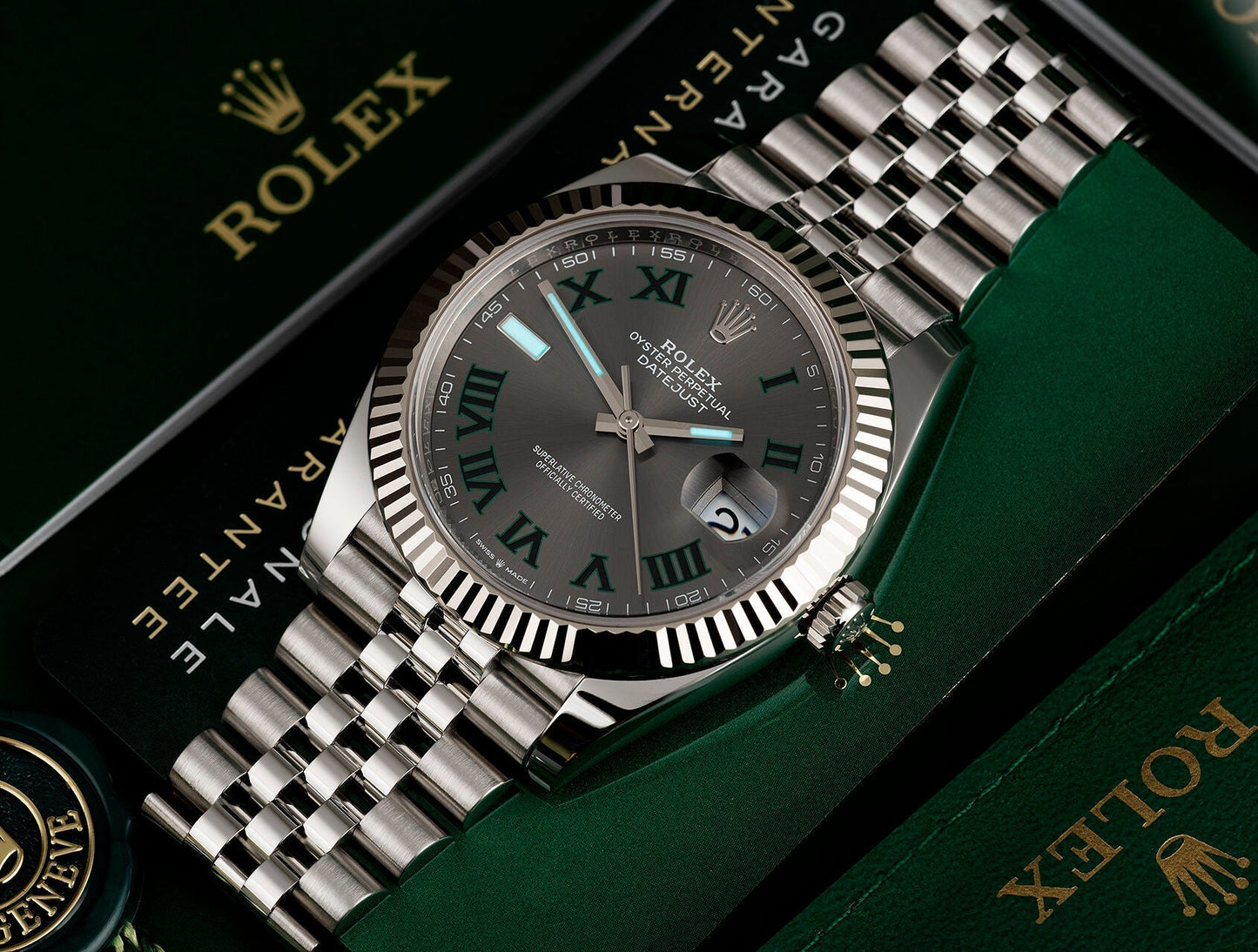 DateJust 41 Oyster, 41 mm, Oystersteel M126334-0022