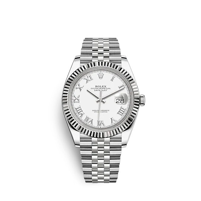 Datejust 41 Oystersteel and white gold Ref# 126334-0024