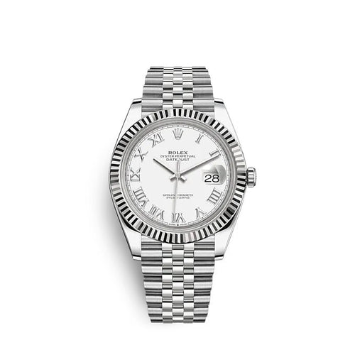 Datejust 41 Oystersteel and white gold Ref# 126334-0024