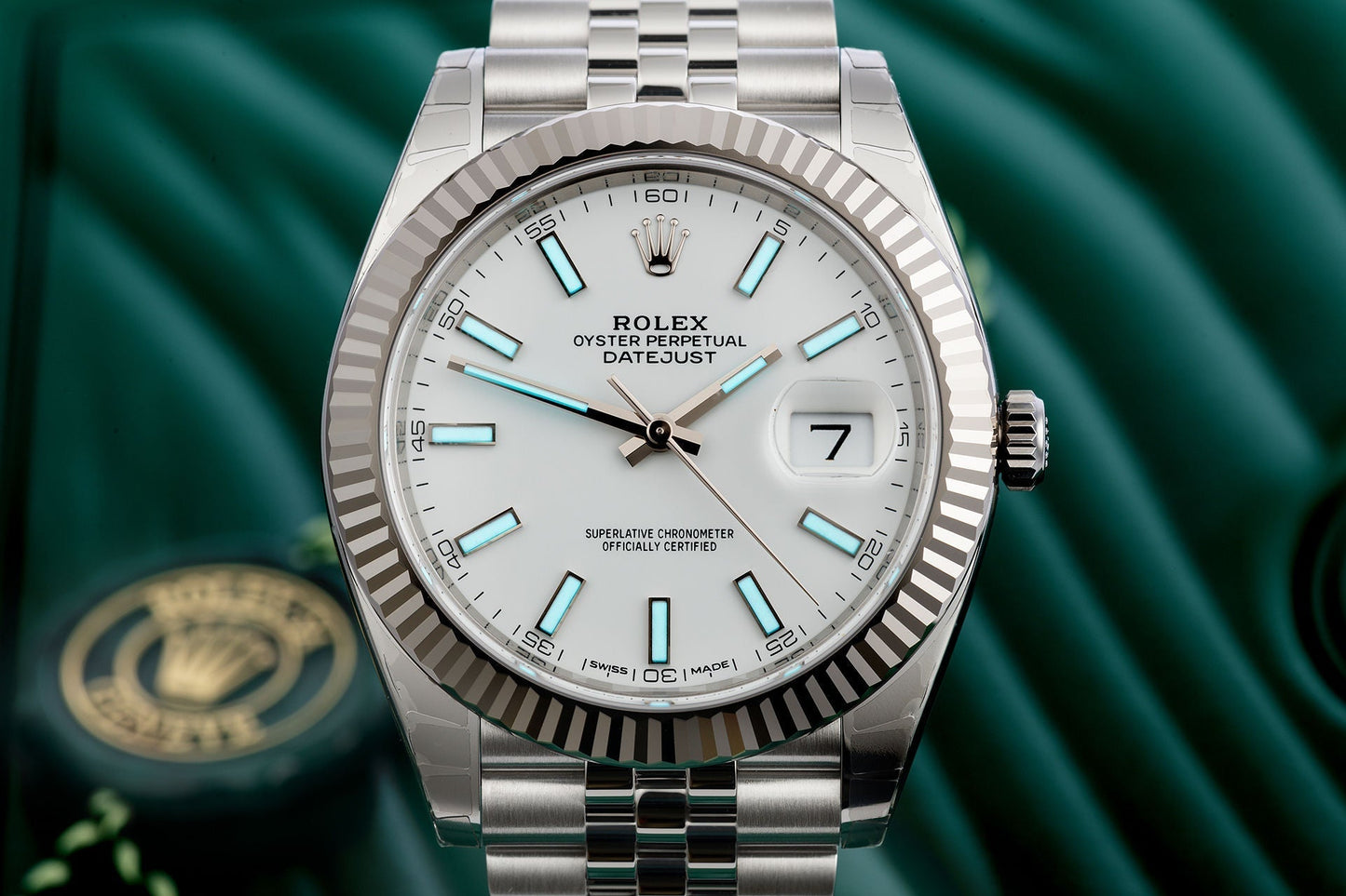 Datejust 41 White Dial Gold &amp; Steel Men’s Watch M126334-0009