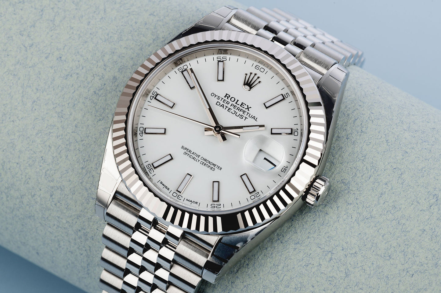 Datejust 41 White Dial Gold &amp; Steel Men’s Watch M126334-0009