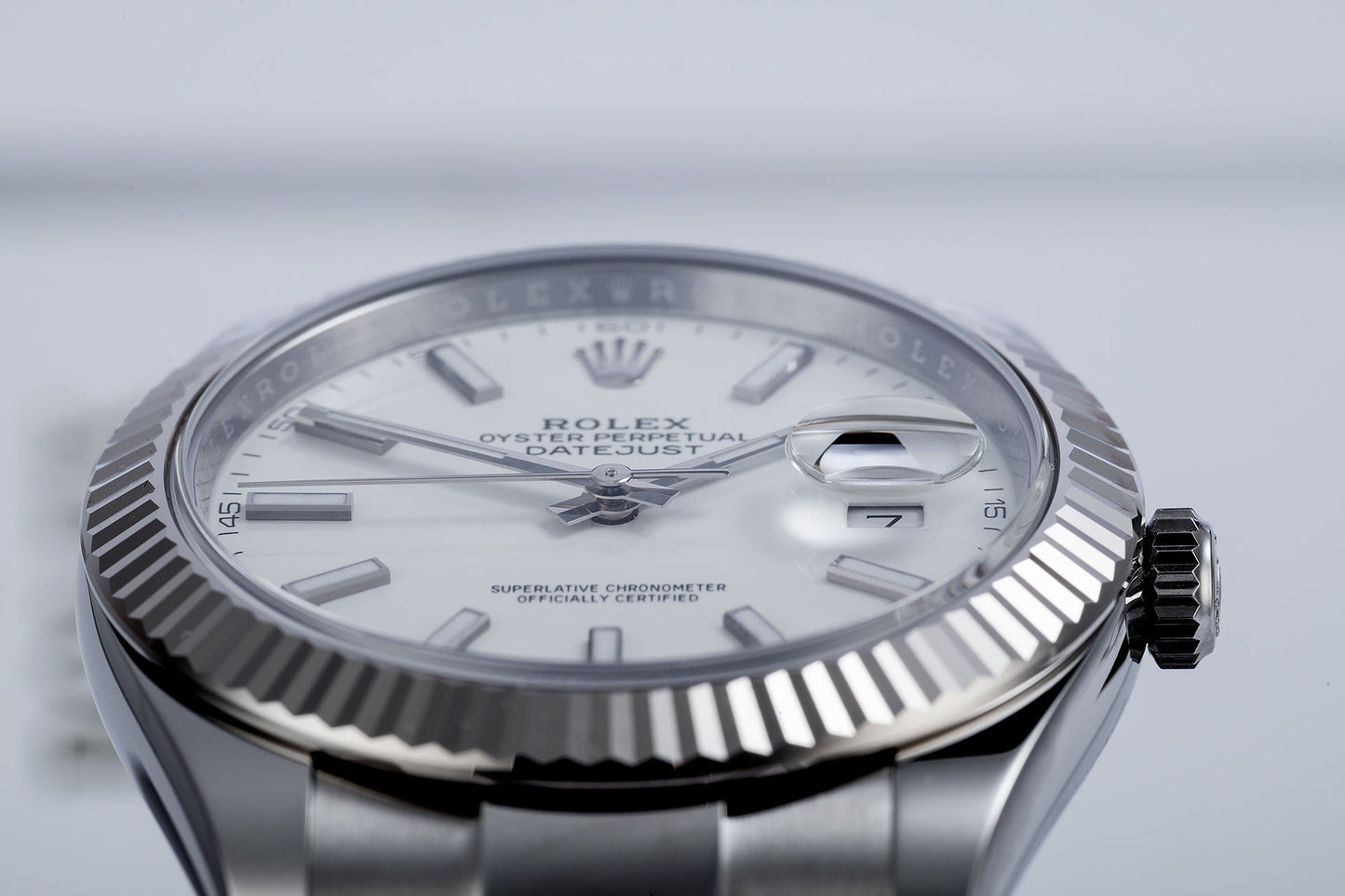 Datejust 41 White Dial Gold &amp; Steel Men’s Watch M126334-0009