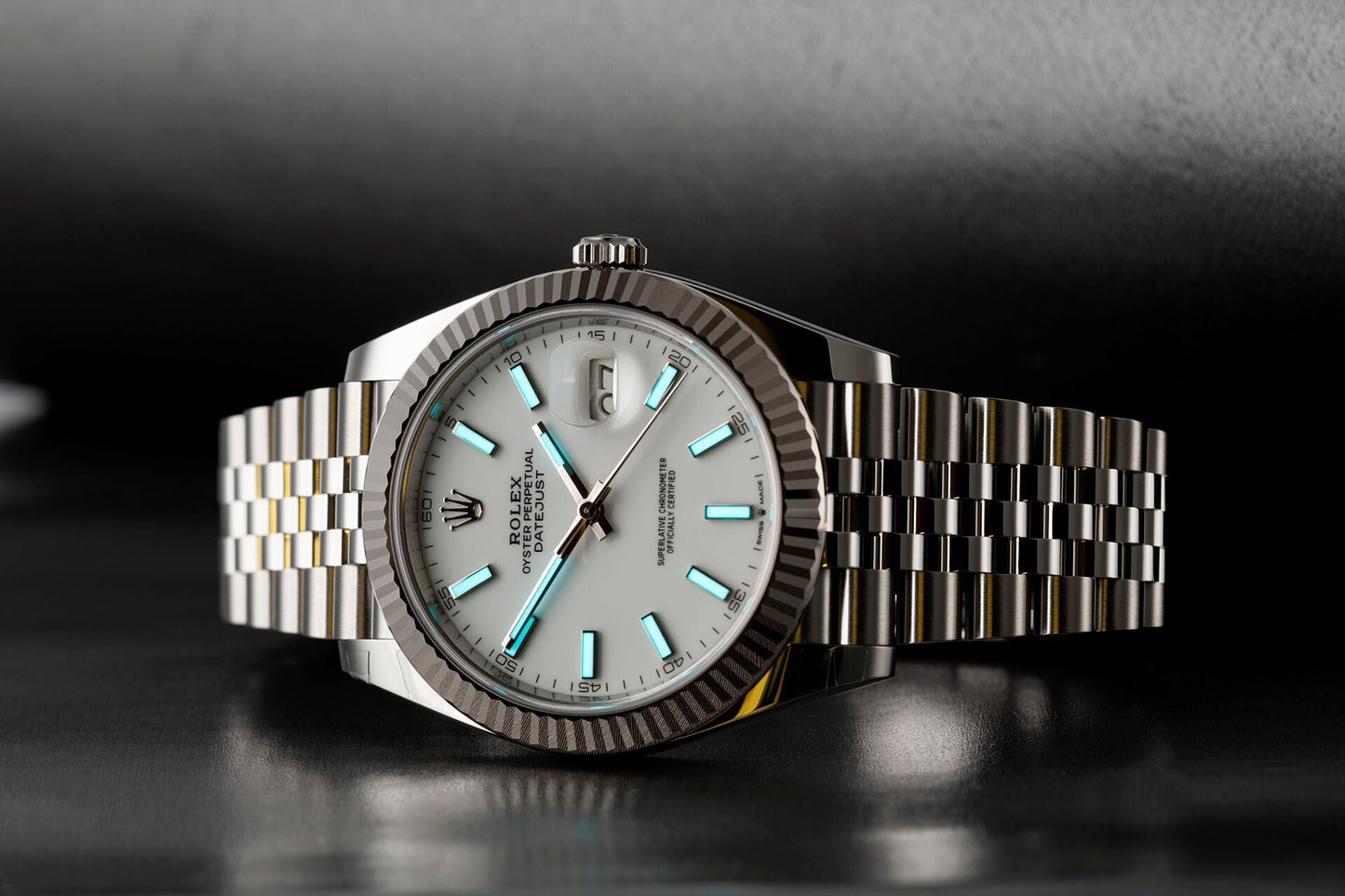 Datejust 41 White Dial Gold &amp; Steel Men’s Watch M126334-0009