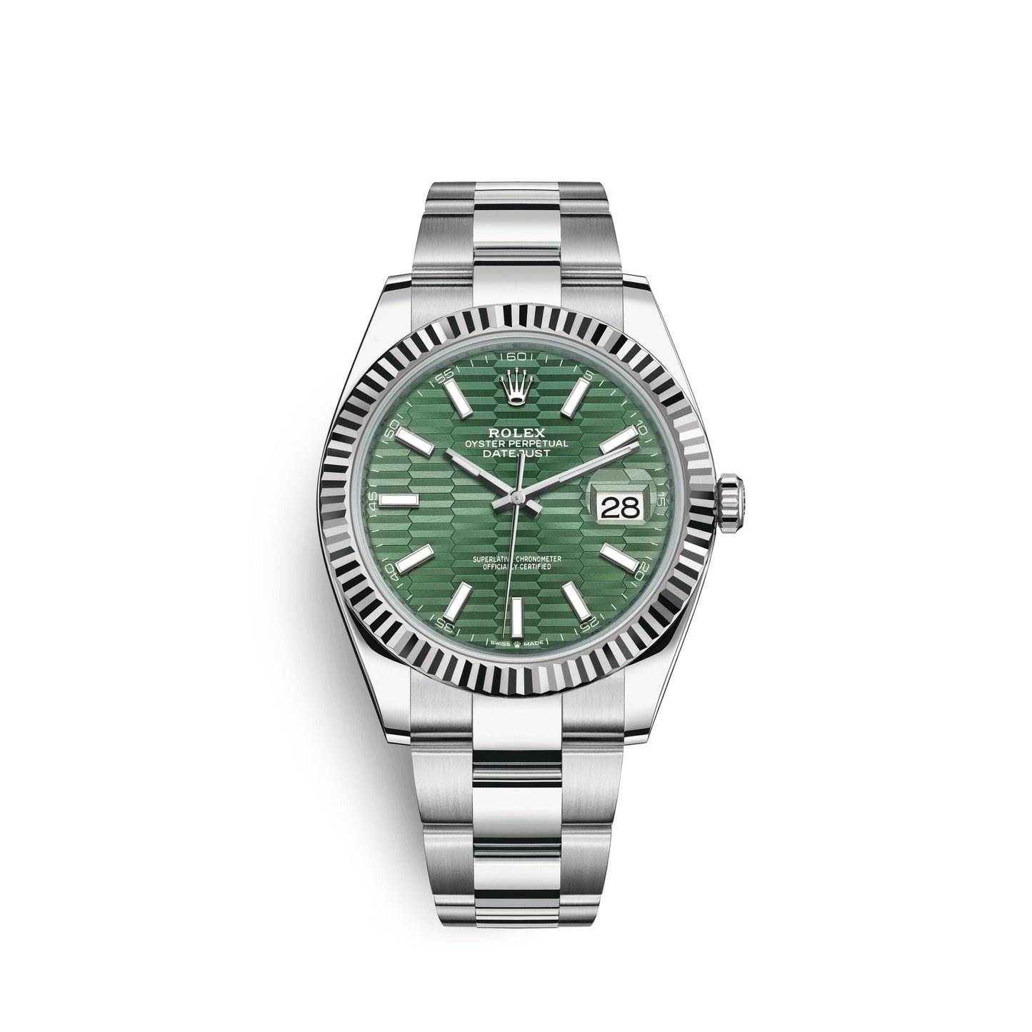 Datejust 41mm, Oystersteel and 18k White Gold, Ref# 126334-0029