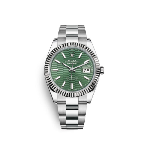 Datejust 41mm, Oystersteel and 18k White Gold, Ref# 126334-0029