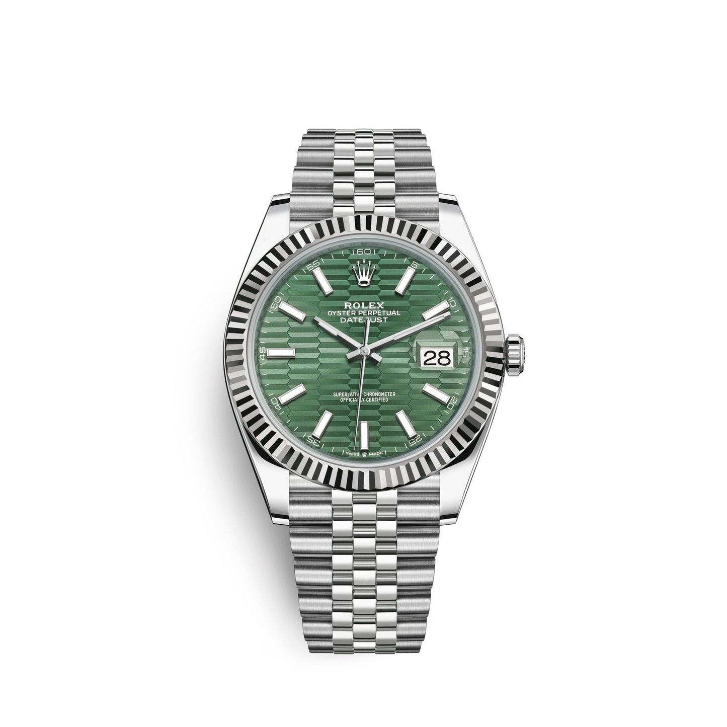Datejust 41mm, Oystersteel and 18k White Gold, Ref# 126334-0030