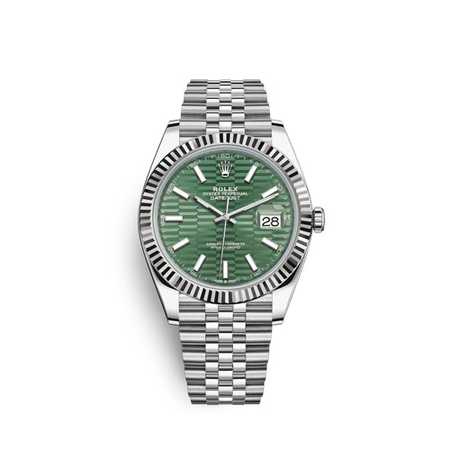 Datejust 41mm, Oystersteel and 18k White Gold, Ref# 126334-0030