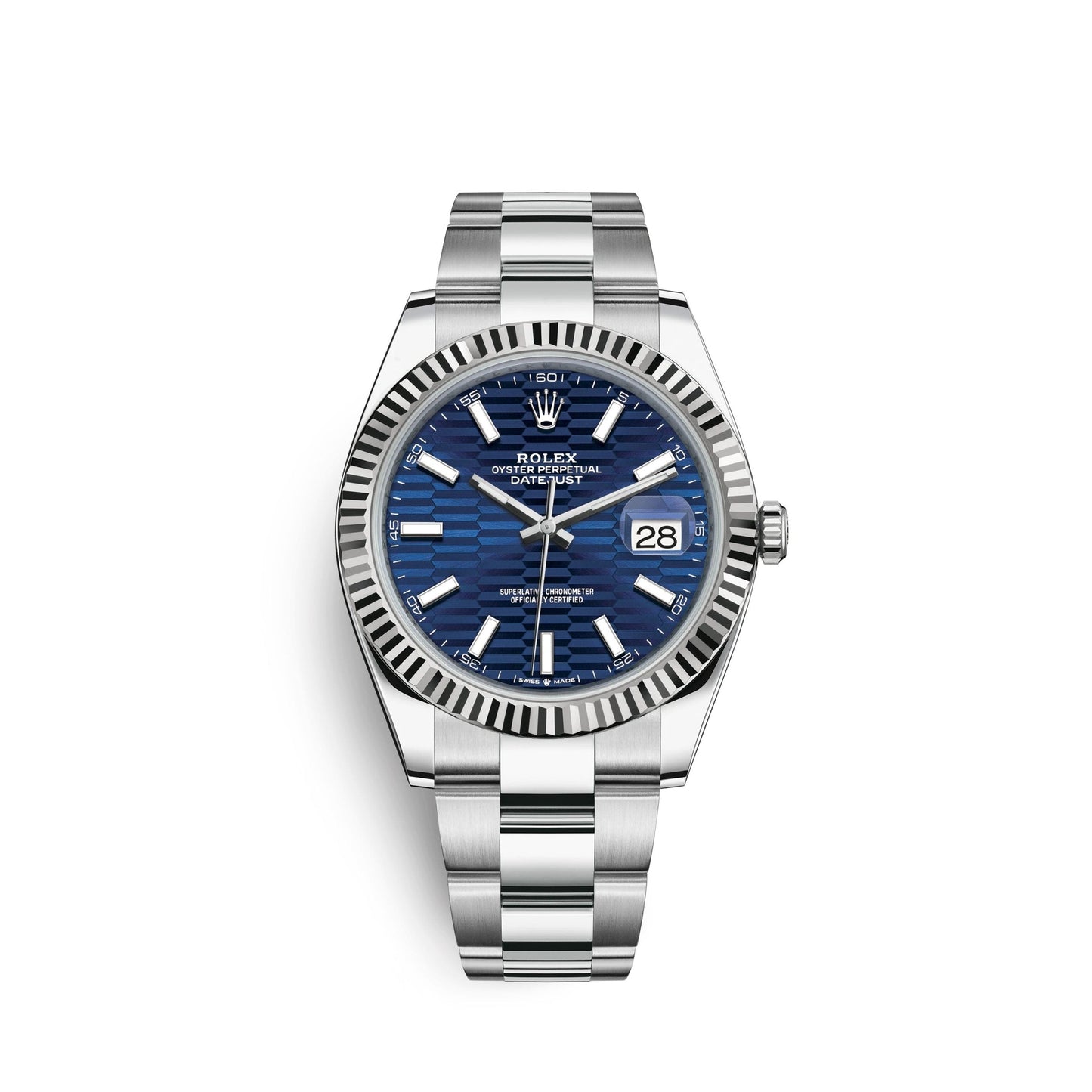 Datejust 41mm, Oystersteel and 18k White Gold, Ref# 126334-0031