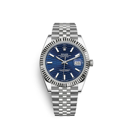Datejust 41mm, Oystersteel and 18k White Gold, Ref# 126334-0032