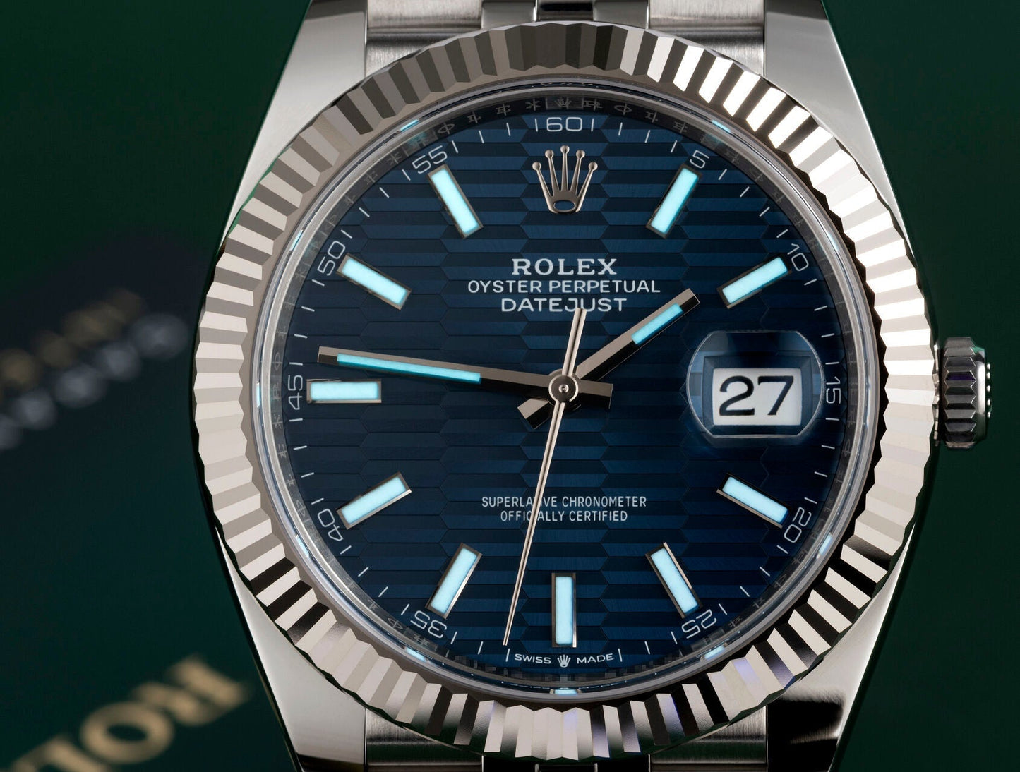 Datejust M126334-0002 Oyster, 41 mm, Oystersteel and White Gold