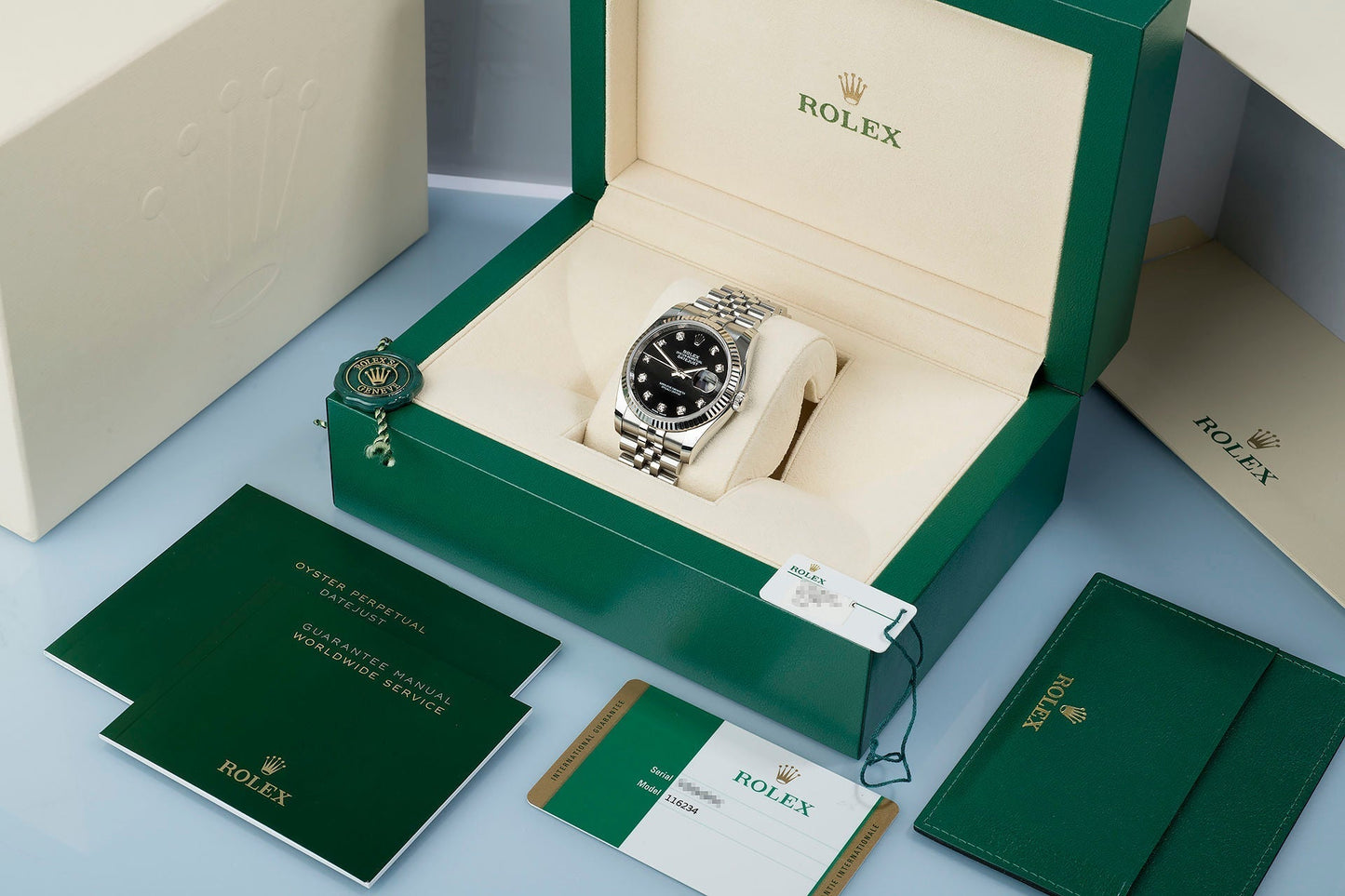 Datejust M126334-0006 Oyster, 41 mm, Oystersteel and white gold