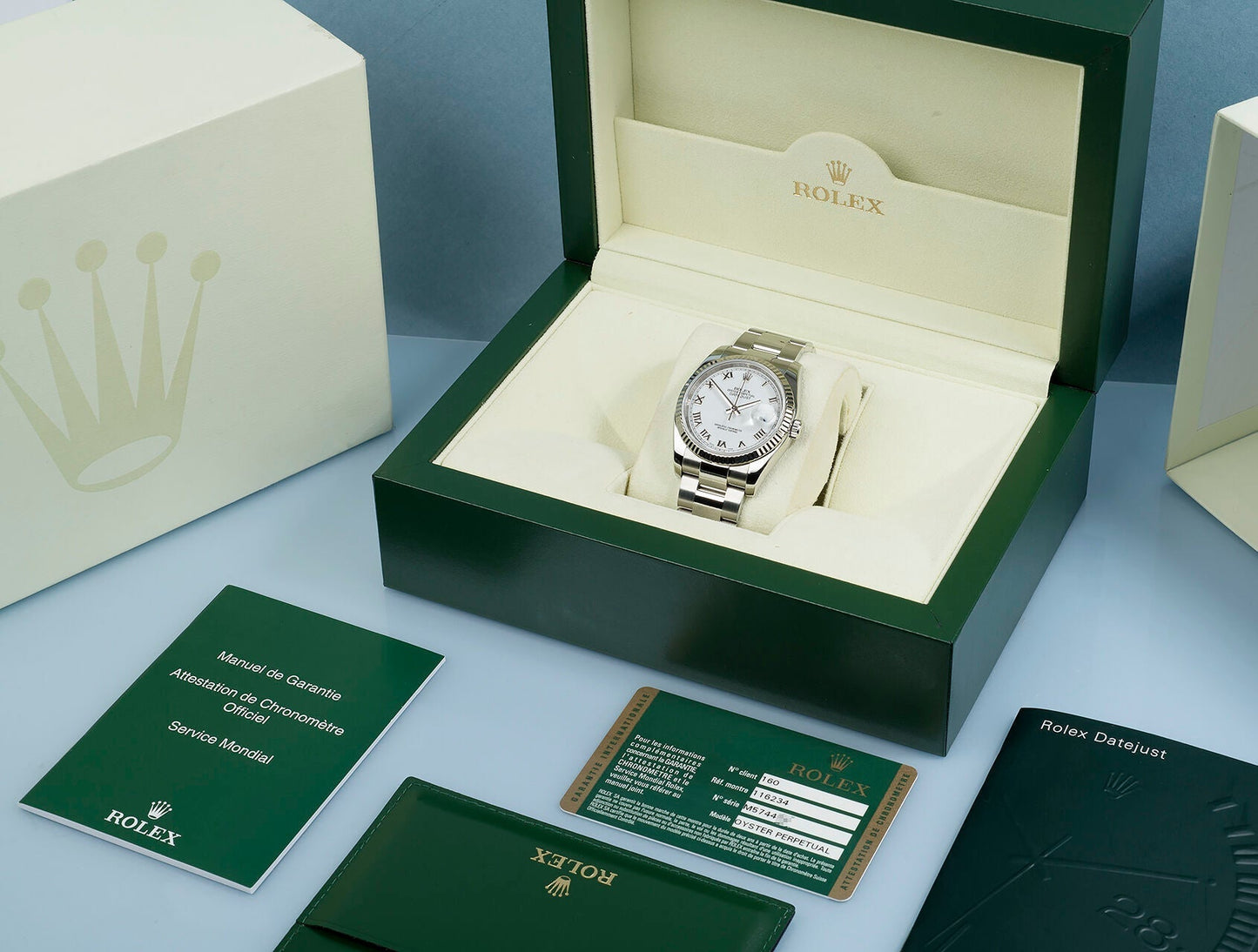 Datejust M126334-0023 Oyster, 41 mm, Oystersteel and white gold