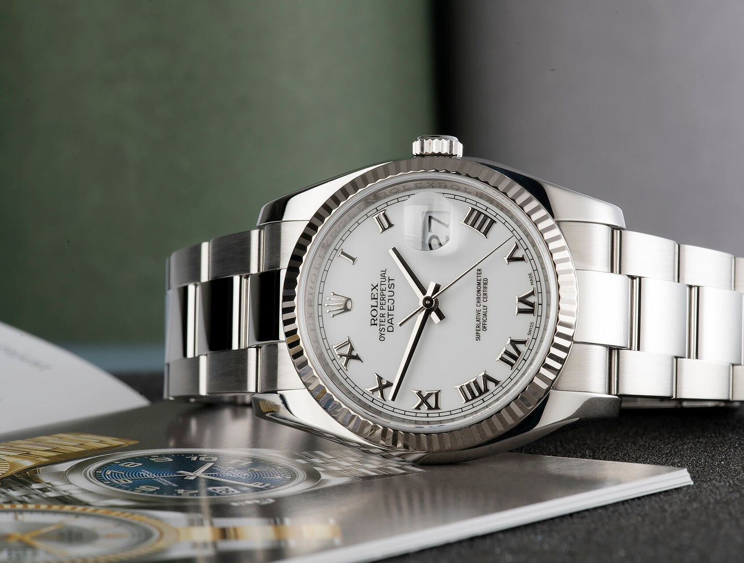 Datejust M126334-0023 Oyster, 41 mm, Oystersteel and white gold