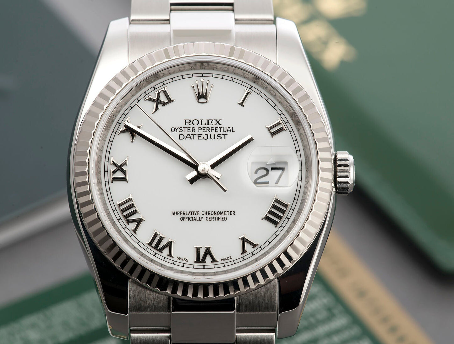 Datejust M126334-0023 Oyster, 41 mm, Oystersteel and white gold