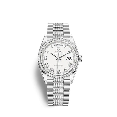 Day-Date 36 White gold Ref# 128349RBR-0026