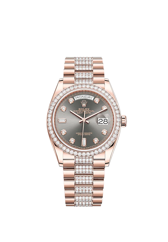 Day-Date, 36mm, 18k Everose Gold, Ref# 128345rbr-0053