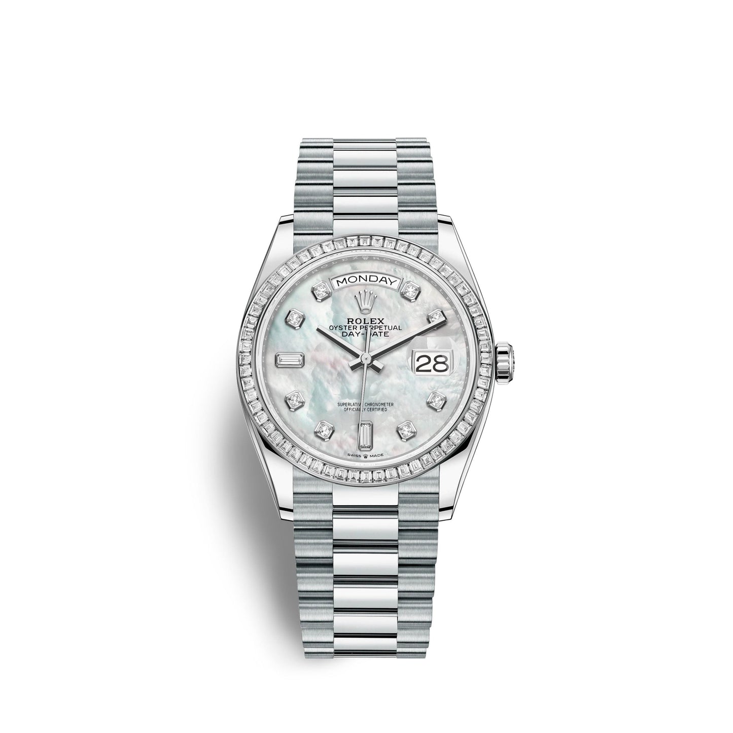 Day-Date, 36mm, Platinum and Diamonds, Ref# 128396tbr-0005