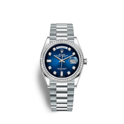 Day-Date, 36mm, Platinum and Diamonds, Ref# 128396tbr-0008