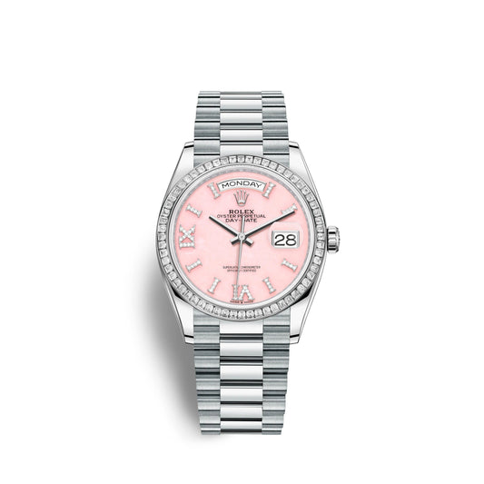 Day-Date, 36mm, Platinum and Diamonds, Ref# 128396tbr-0009