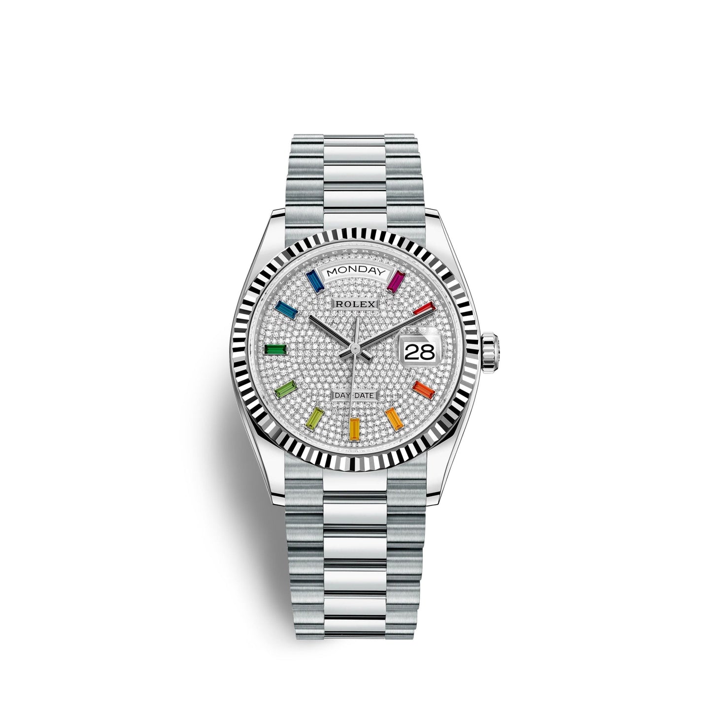 Day-Date, 36mm, Platinum, Ref# 128236-0003