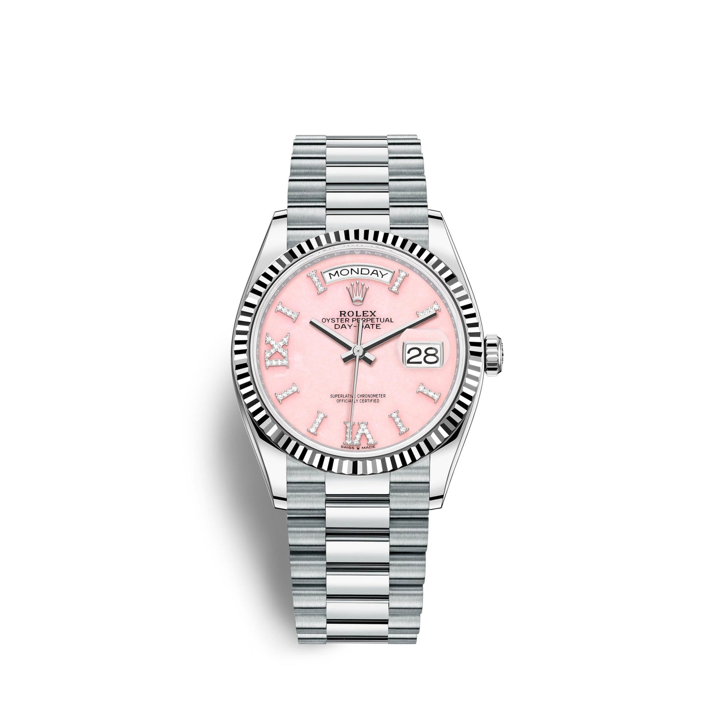 Day-Date, 36mm, Platinum, Ref# 128236-0006
