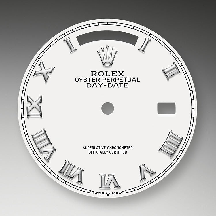 Day-Date, 36mm, Platinum, Ref# 128236-0007