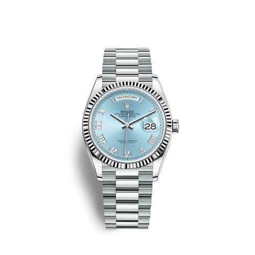 Day-Date 36mm, Platinum, Ref# 128236-0008