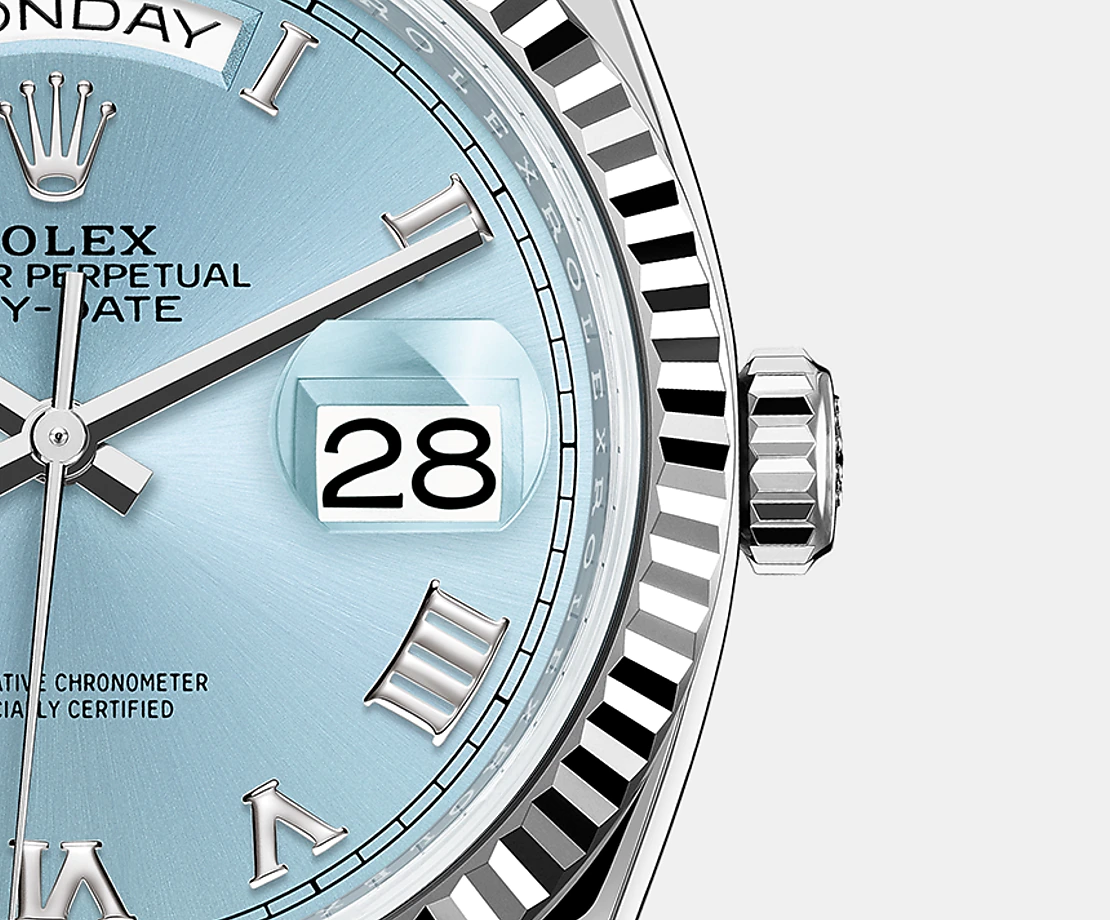 Day-Date 36mm, Platinum, Ref# 128236-0008