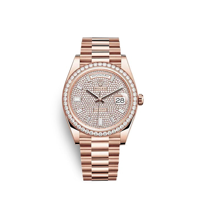 Day-Date 40 Everose gold Ref# 228345RBR-0002