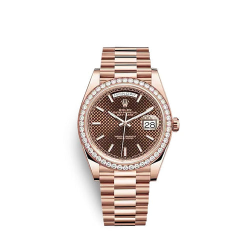 Day-Date 40 Everose gold Ref# 228345RBR-0005