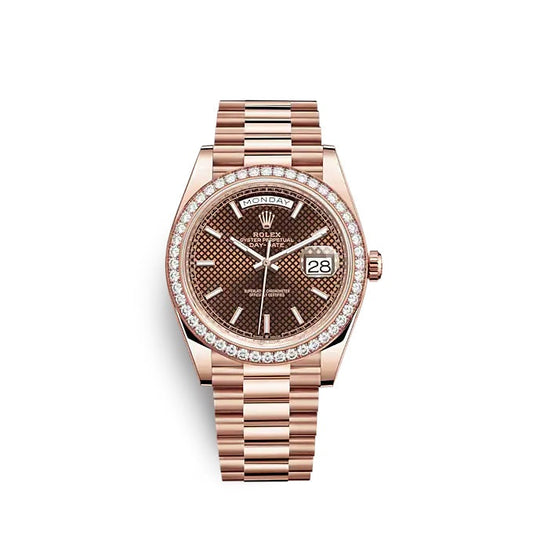 Day-Date 40 Everose gold Ref# 228345RBR-0005