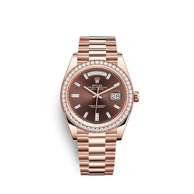 Day-Date 40 Everose gold Ref# 228345RBR-0006