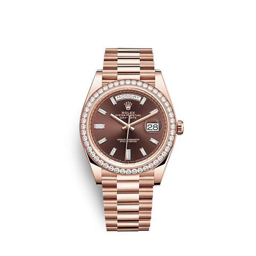 Day-Date 40 Everose gold Ref# 228345RBR-0006