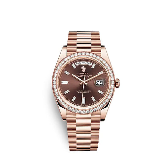Day-Date 40 Everose gold Ref# 228345RBR-0006
