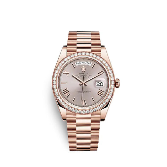 Day-Date 40 Everose gold Ref# 228345RBR-0008